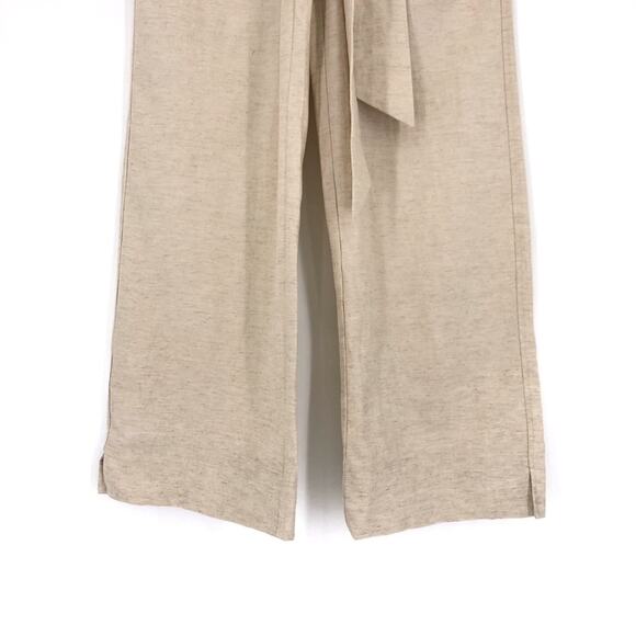 BOA Linen Blend Belted Jumpsuit Cream S - Picture 8 of 16